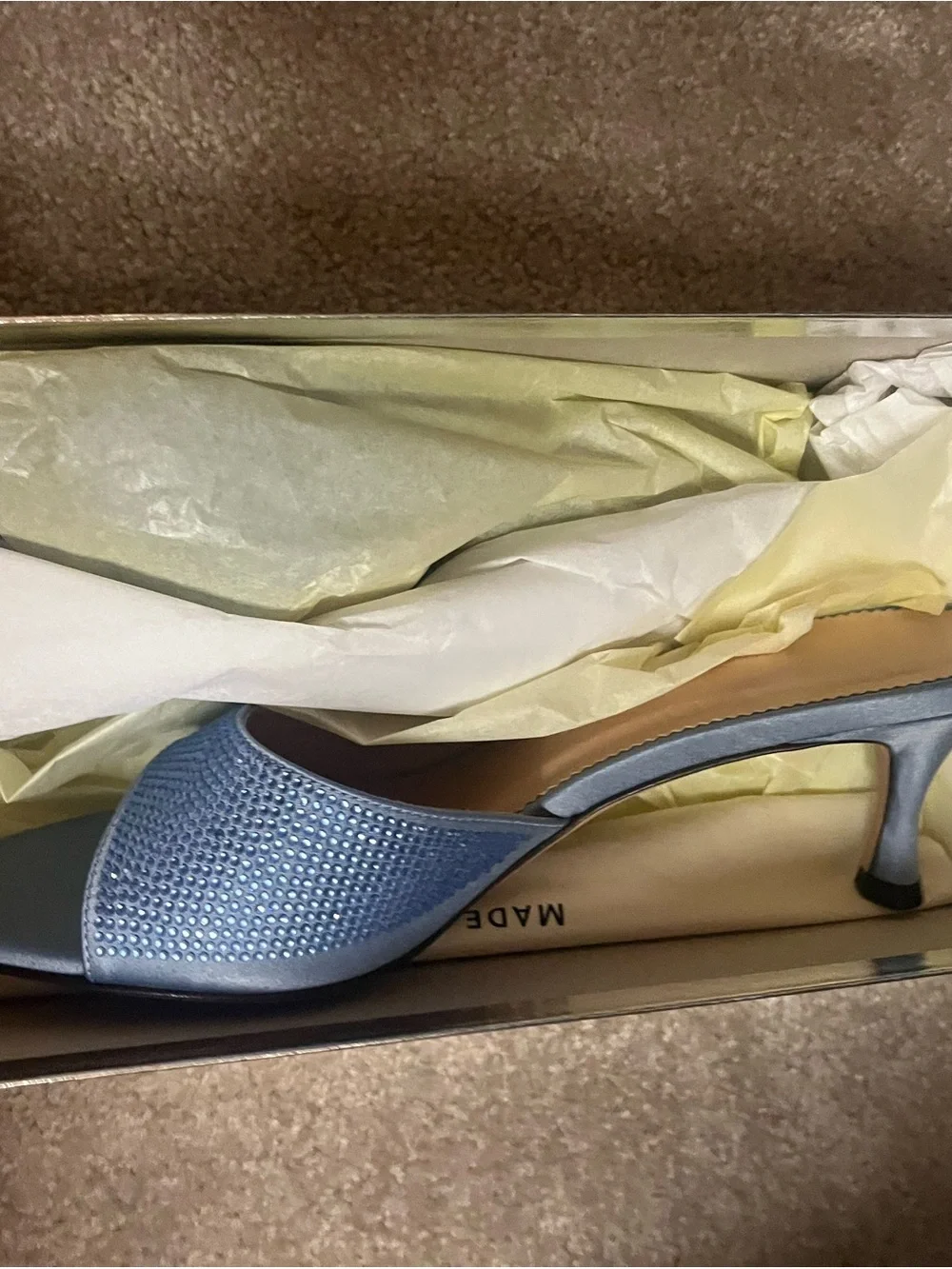 J. Crew Violeta Sandal- Satin with Crystals